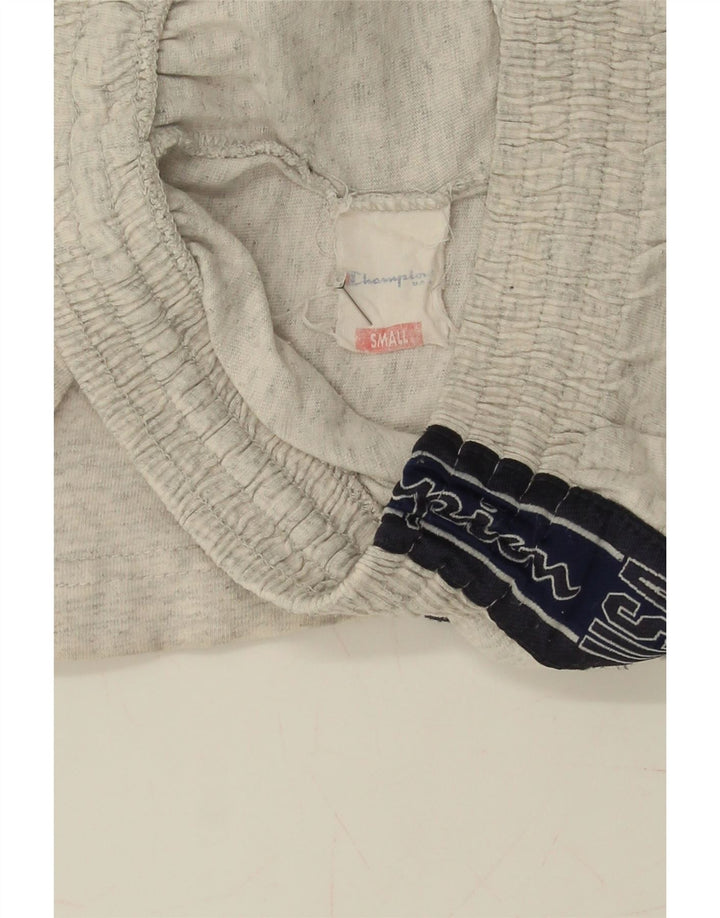 CHAMPION Mens Graphic Tracksuit Trousers Small Grey Flecked Cotton Vintage Champion and Second-Hand Champion from Messina Hembry 