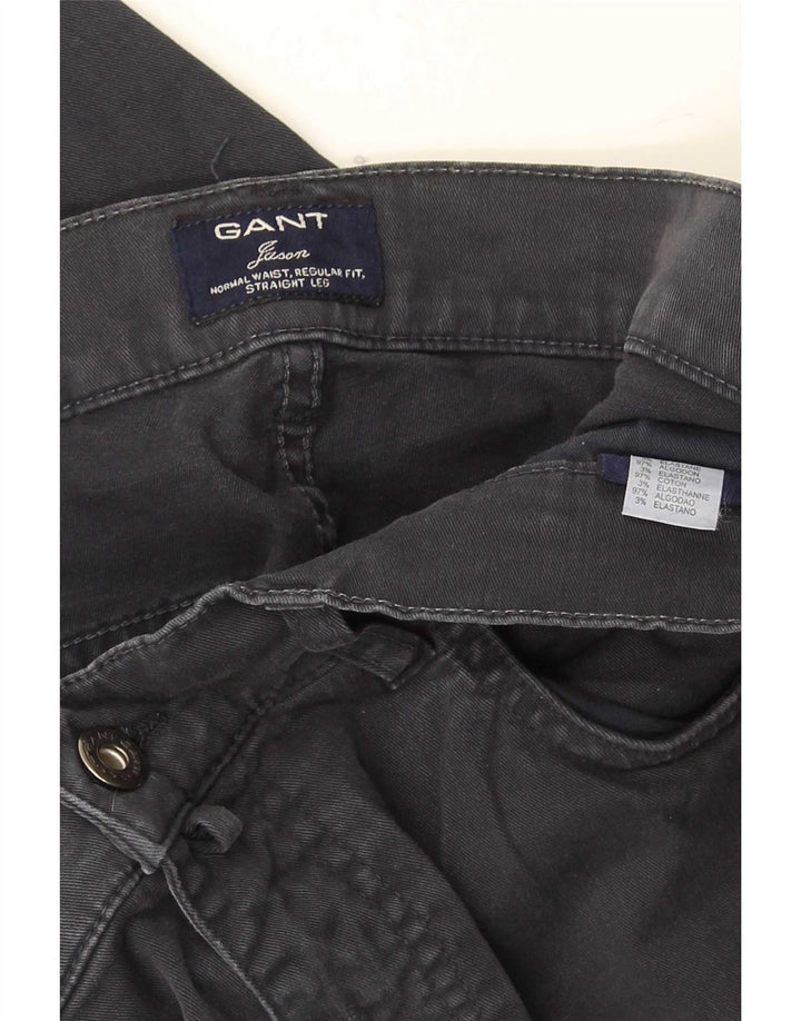 Gant Mens Jason Regular Fit Straight Jeans W32 L32 Grey Cotton