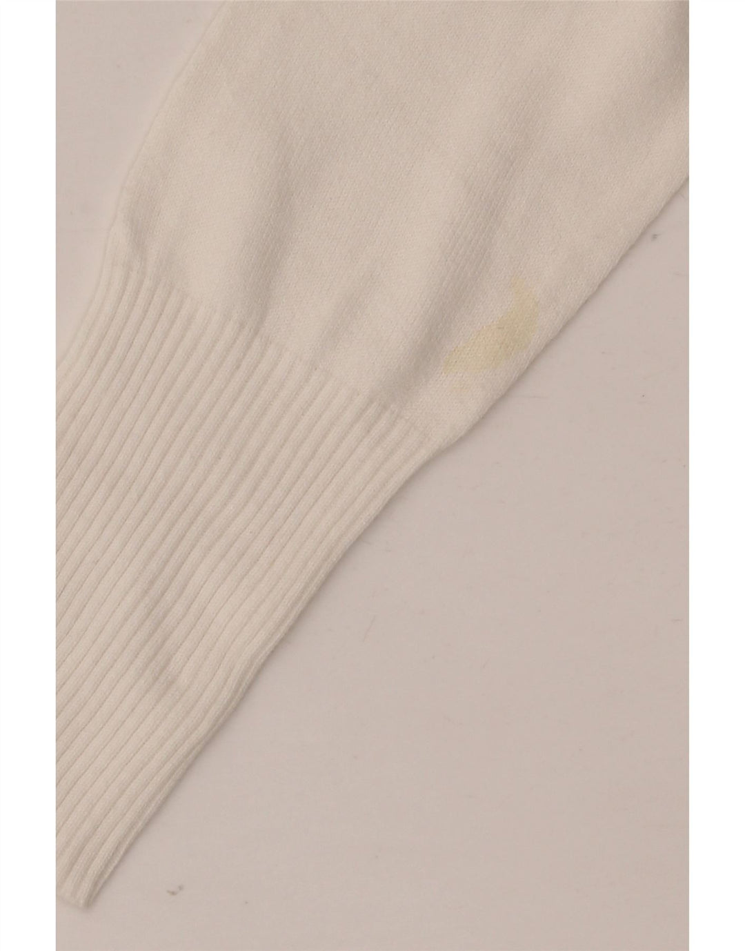 Zara Womens Longline Cardigan Sweater UK 12 Medium White Cotton