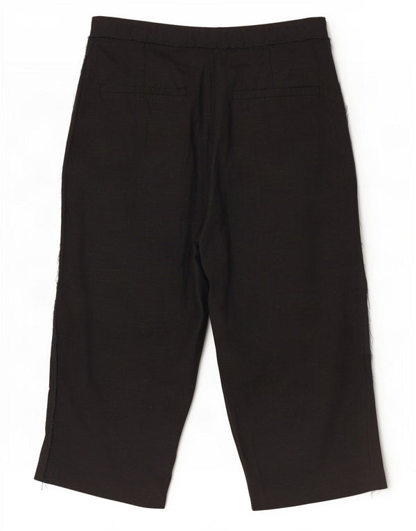 Zara Womens Bermuda Shorts Medium W28 Black Lyocell