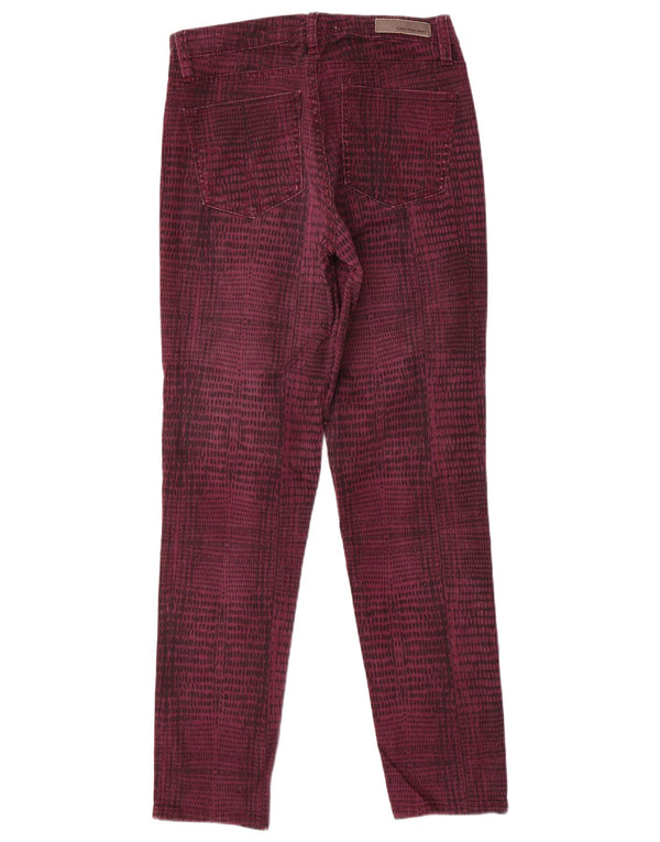 CALVIN KLEIN Womens Casual Trousers US 12 Large W32 L31 Burgundy