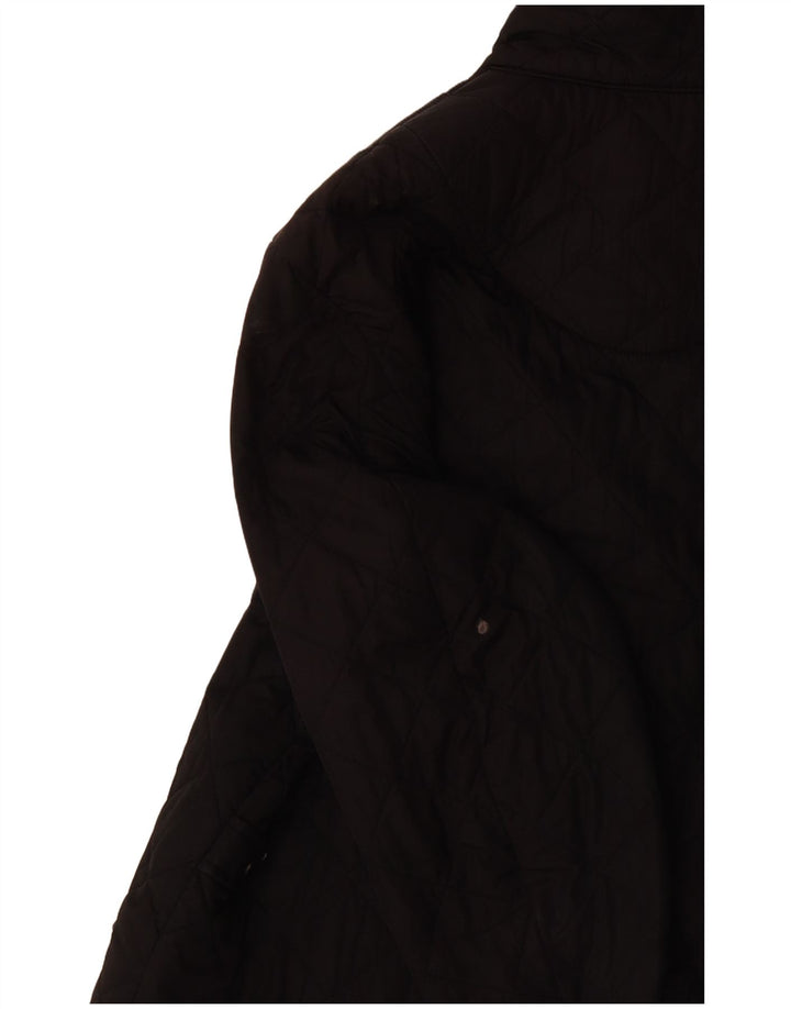 BARBOUR Mens Quilted Jacket UK 36 Small Black