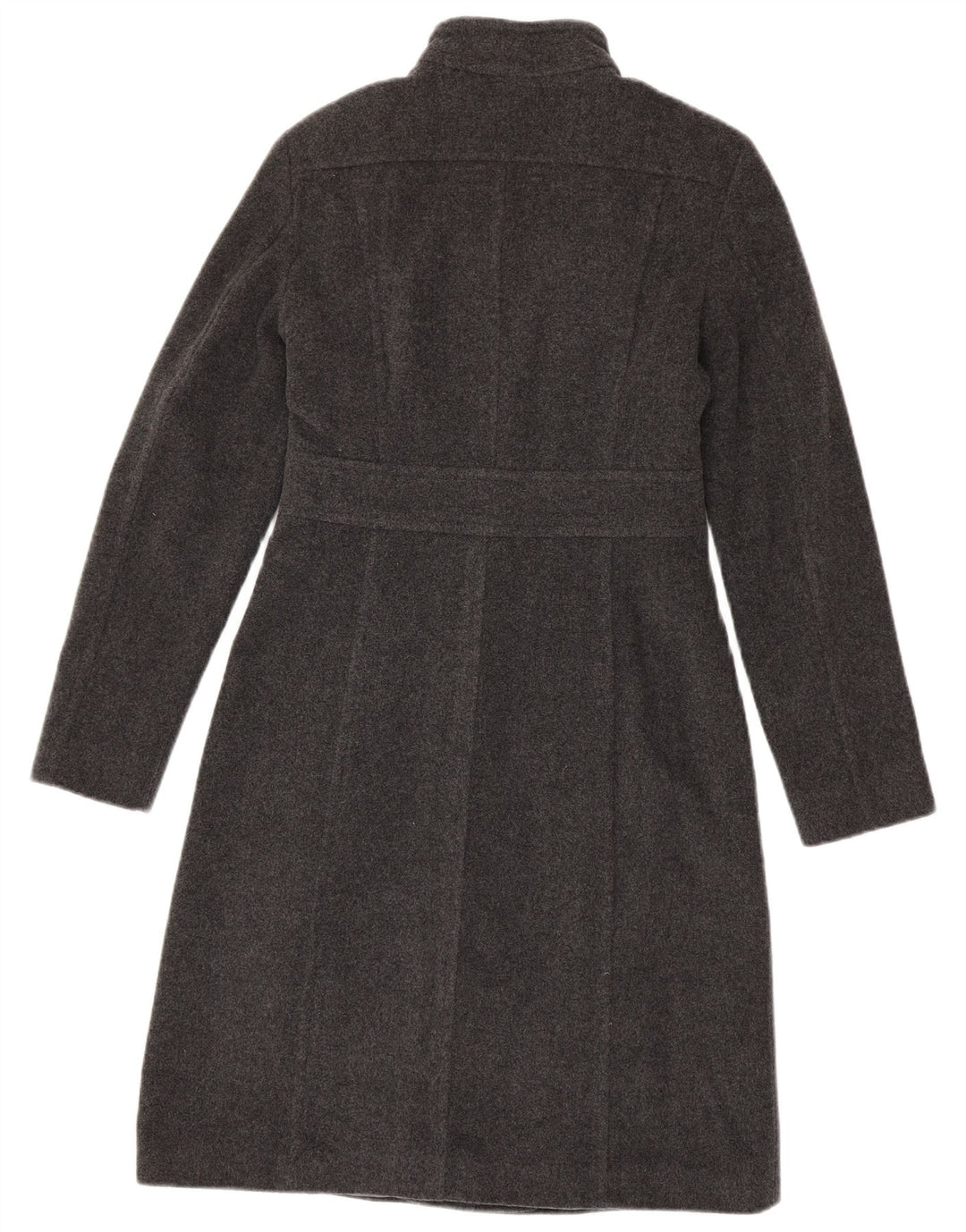 MARKS & SPENCER Womens Overcoat UK 8 Small Grey Wool