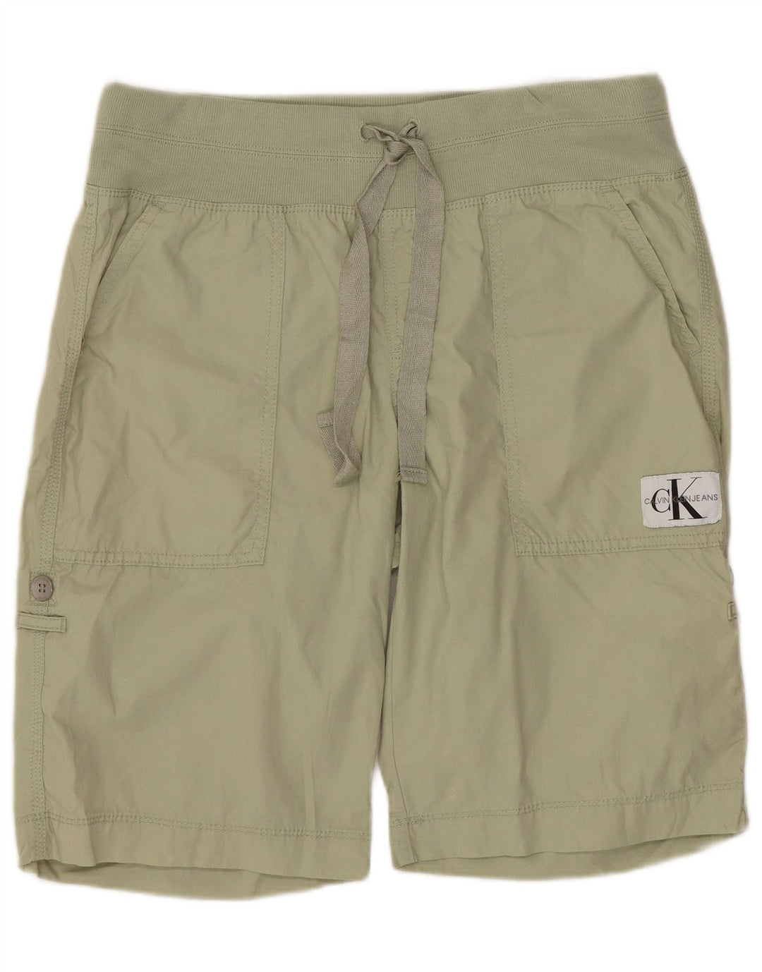 Calvin Klein Womens Chino Shorts Medium W30 Khaki Cotton