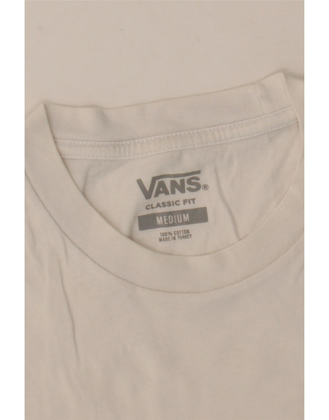 VANS Mens Classic Fit T-Shirt Top Medium Black Colourblock Cotton