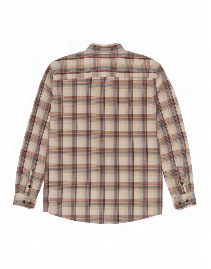 Timberland Mens Shirt XL Beige Check