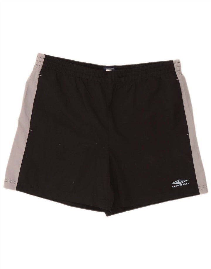 Umbro Mens Sport Shorts Large Black Colourblock