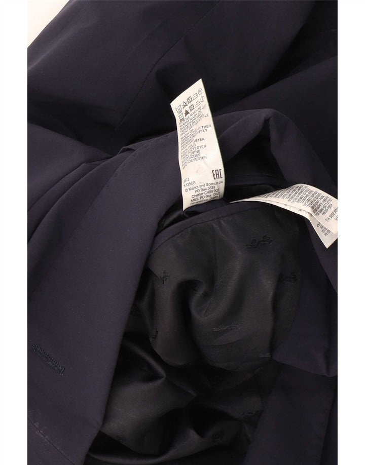 Marks & Spencer Mens 2 Button Blazer Jacket UK 38 Medium Navy Blue