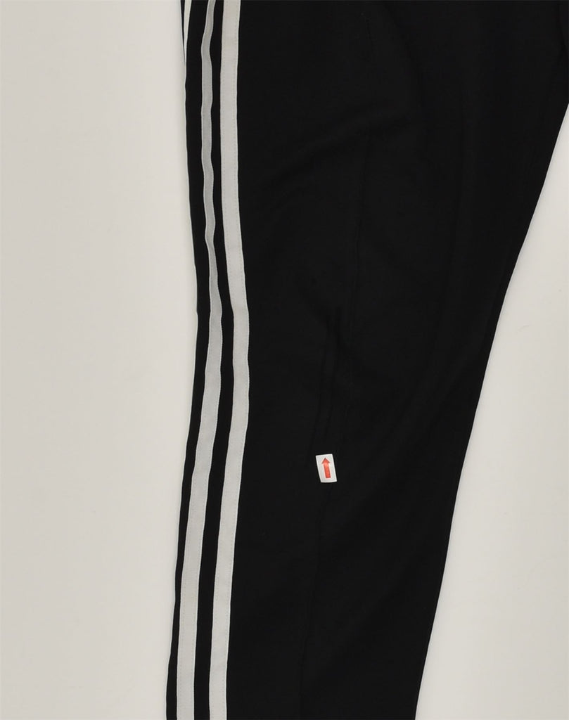 ADIDAS Womens Tracksuit Trousers UK 10 Small Black Polyester | Vintage Adidas | Thrift | Second-Hand Adidas | Used Clothing | Messina Hembry 