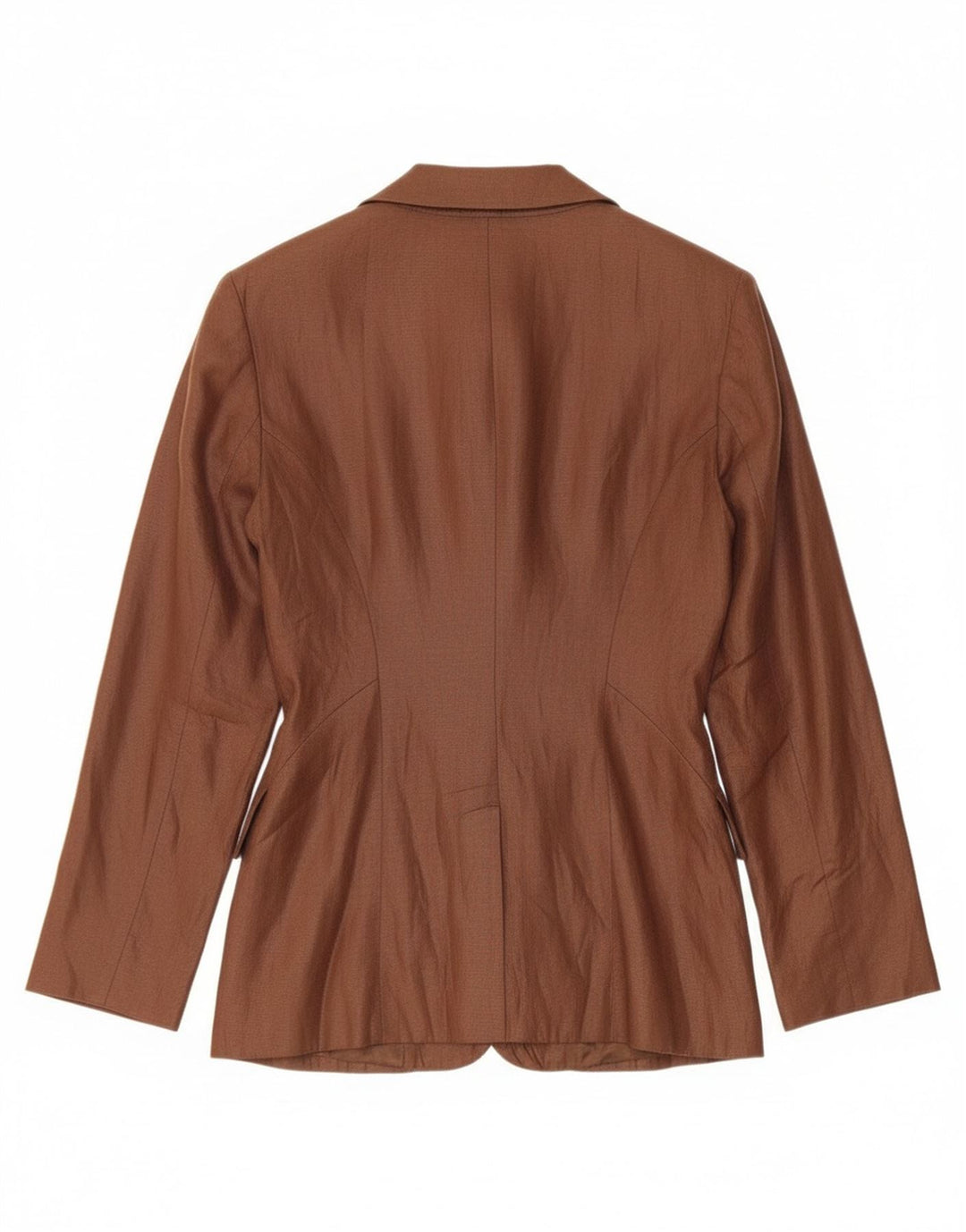 Vintage Womens 3 Button Blazer Jacket UK 10 Small Brown