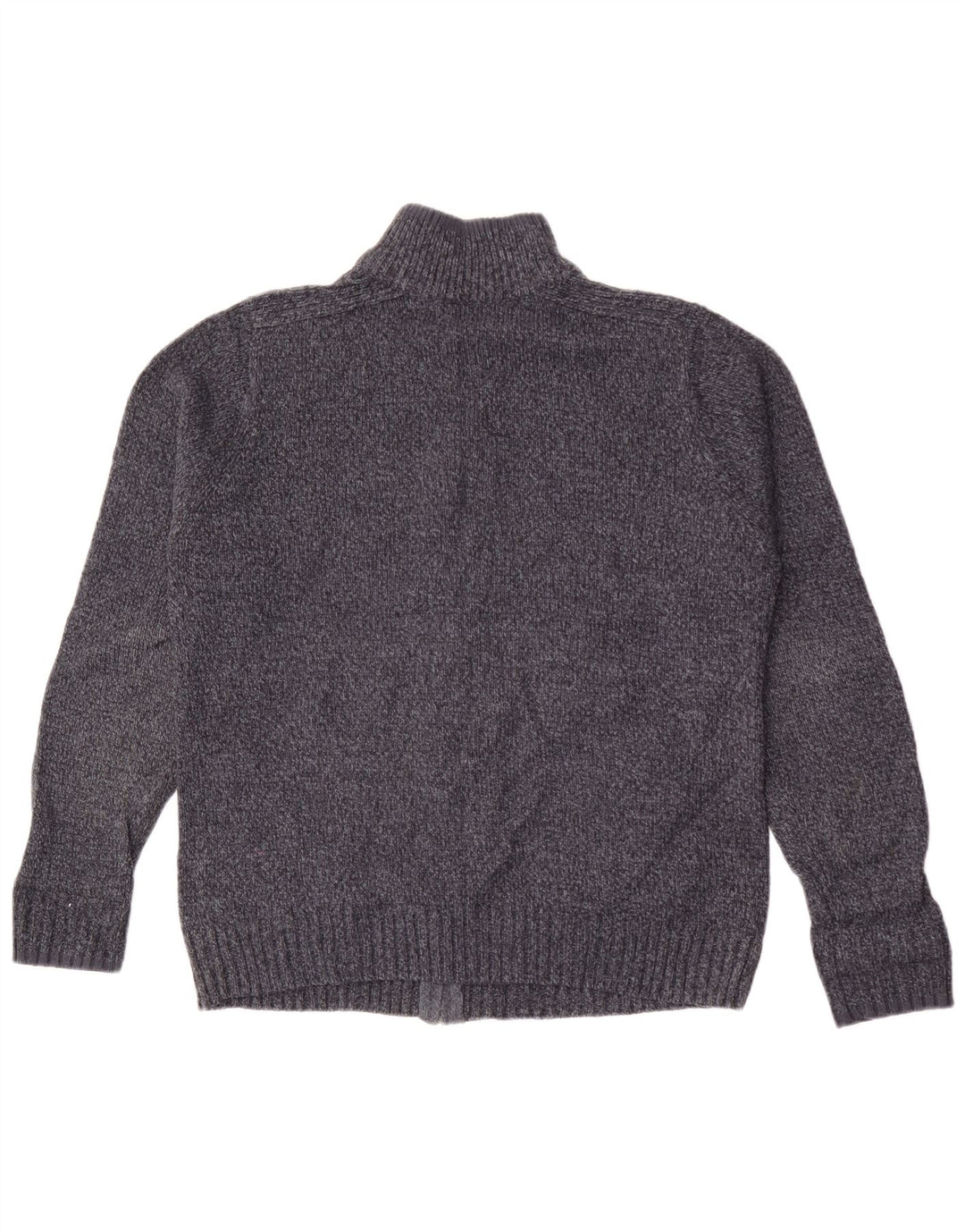 Marks & Spencer Mens Regular Fit Cardigan Sweater Medium Navy Blue Flecked