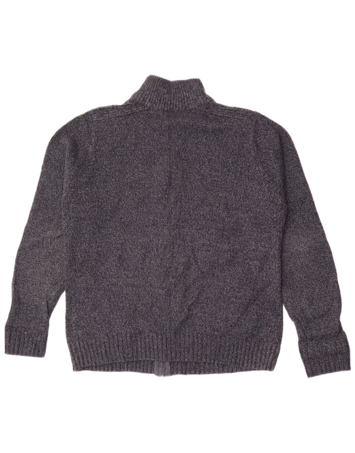 Marks & Spencer Mens Regular Fit Cardigan Sweater Medium Navy Blue Flecked
