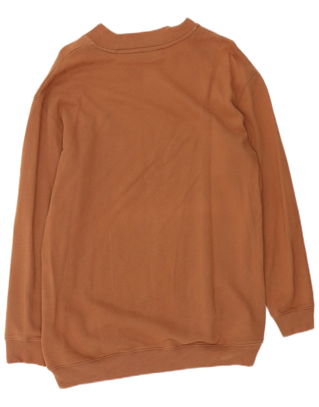 Stefanel Womens Graphic Loose Fit Sweatshirt Jumper UK 14 Medium Brown