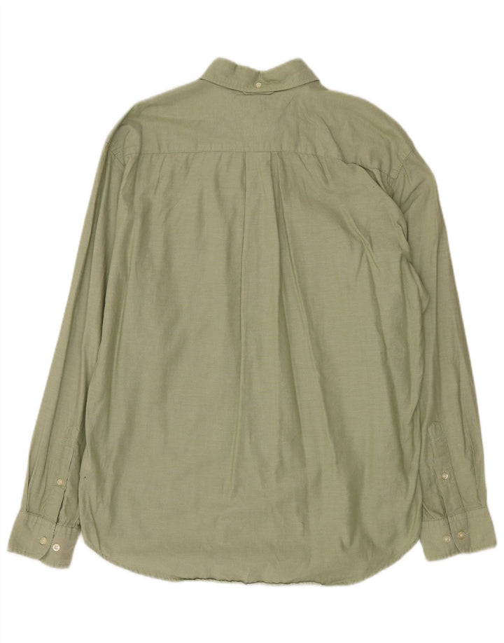 Tommy Hilfiger Mens Shirt Medium Green Cotton