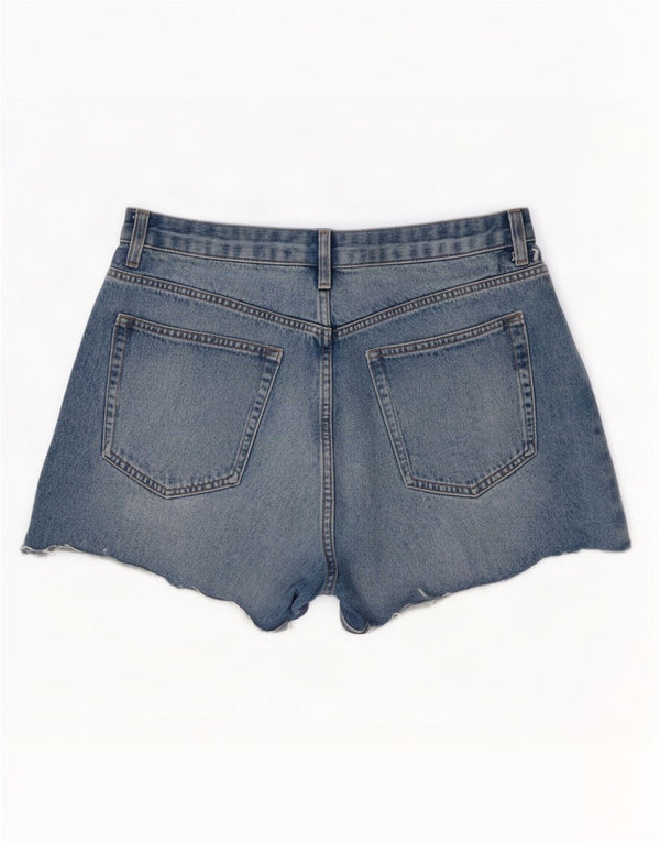 Topshop Womens Denim Shorts UK 18 XL W36 Blue Cotton