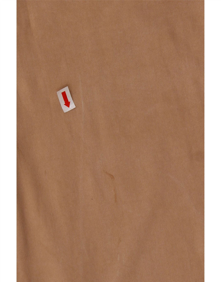 TRUSSARDI Womens Slim Casual Trousers IT 46 Large W32 L30 Beige Lyocell