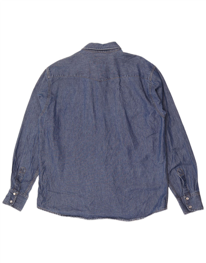 Americanino Mens Denim Shirt XL Blue Cotton