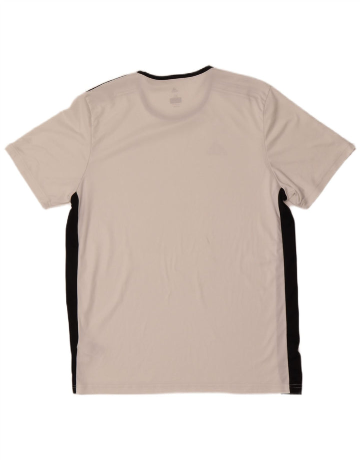 ADIDAS Mens Climalite T-Shirt Top XL White Polyester