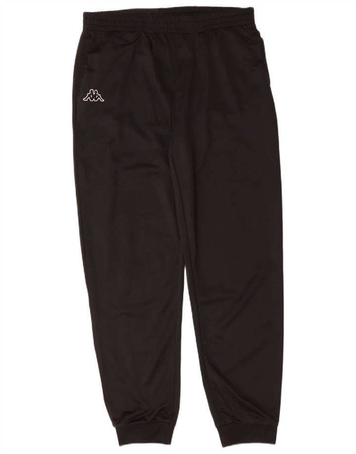 Kappa Mens Tracksuit Trousers Joggers Large  Black Polyester