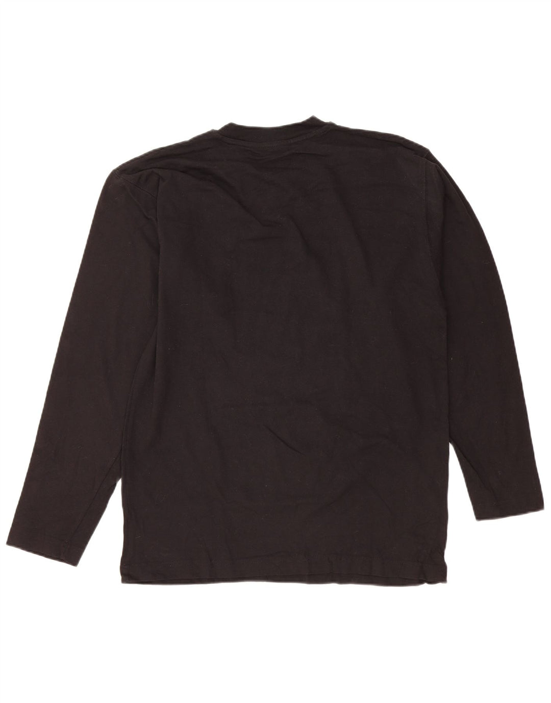 CHAMPION Mens Top Long Sleeve Medium Black Cotton