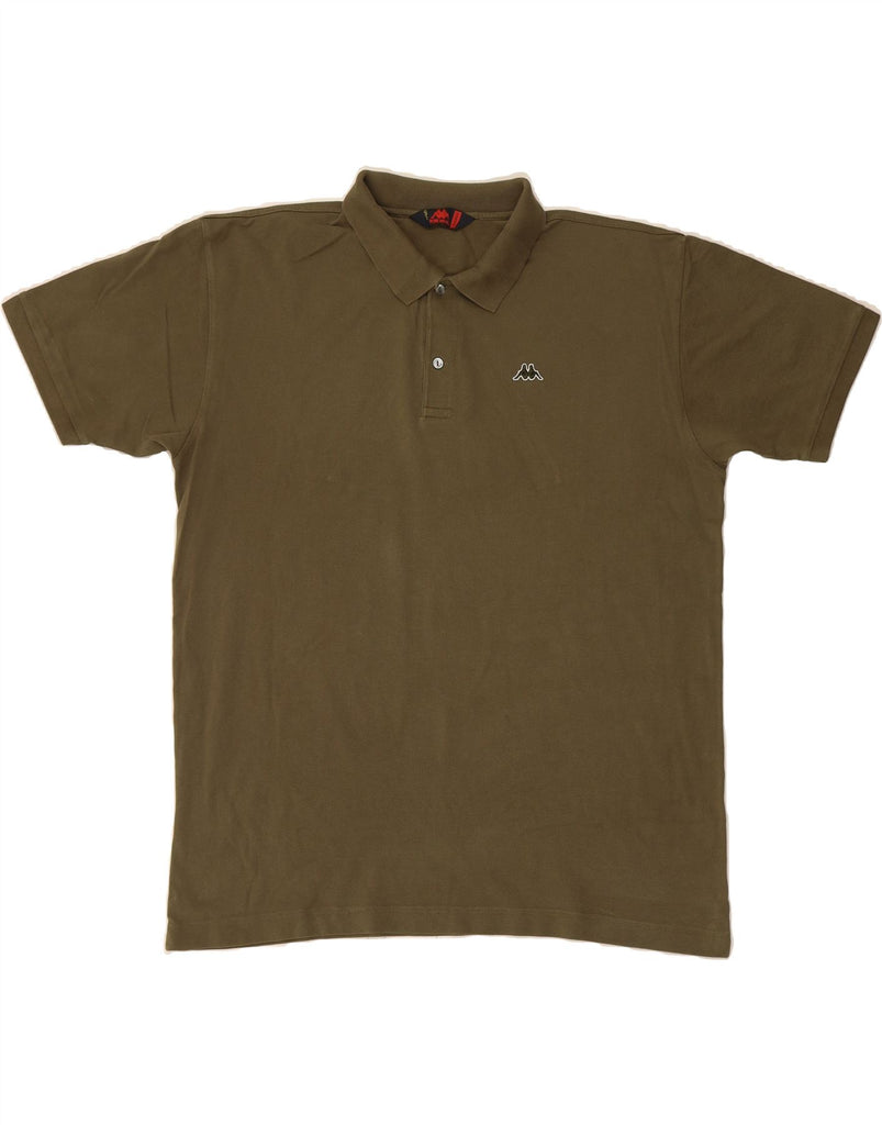 KAPPA Mens Polo Shirt 2XL Green Cotton Vintage Kappa and Second-Hand Kappa from Messina Hembry 
