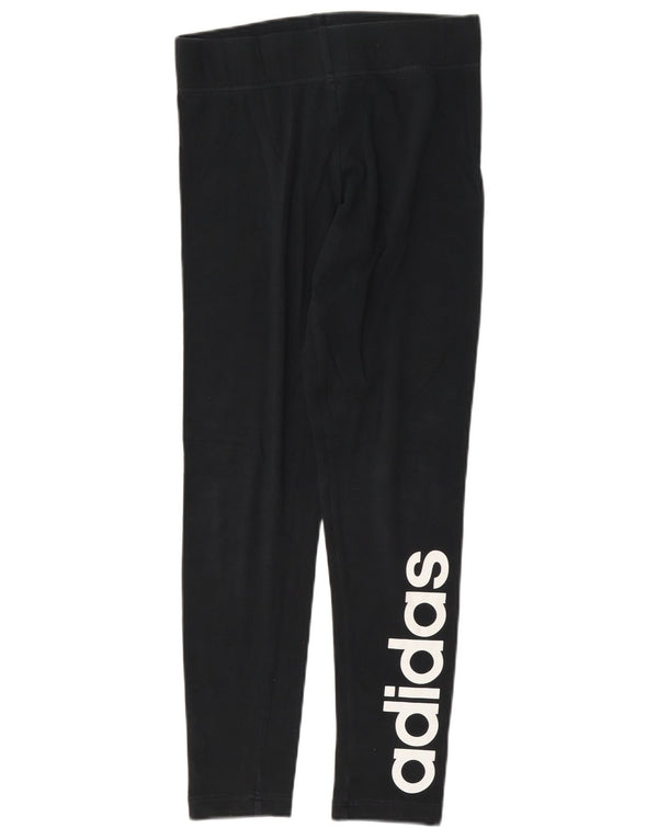 Adidas Womens Graphic Slim Fit Leggings UK 8/10 Small Black