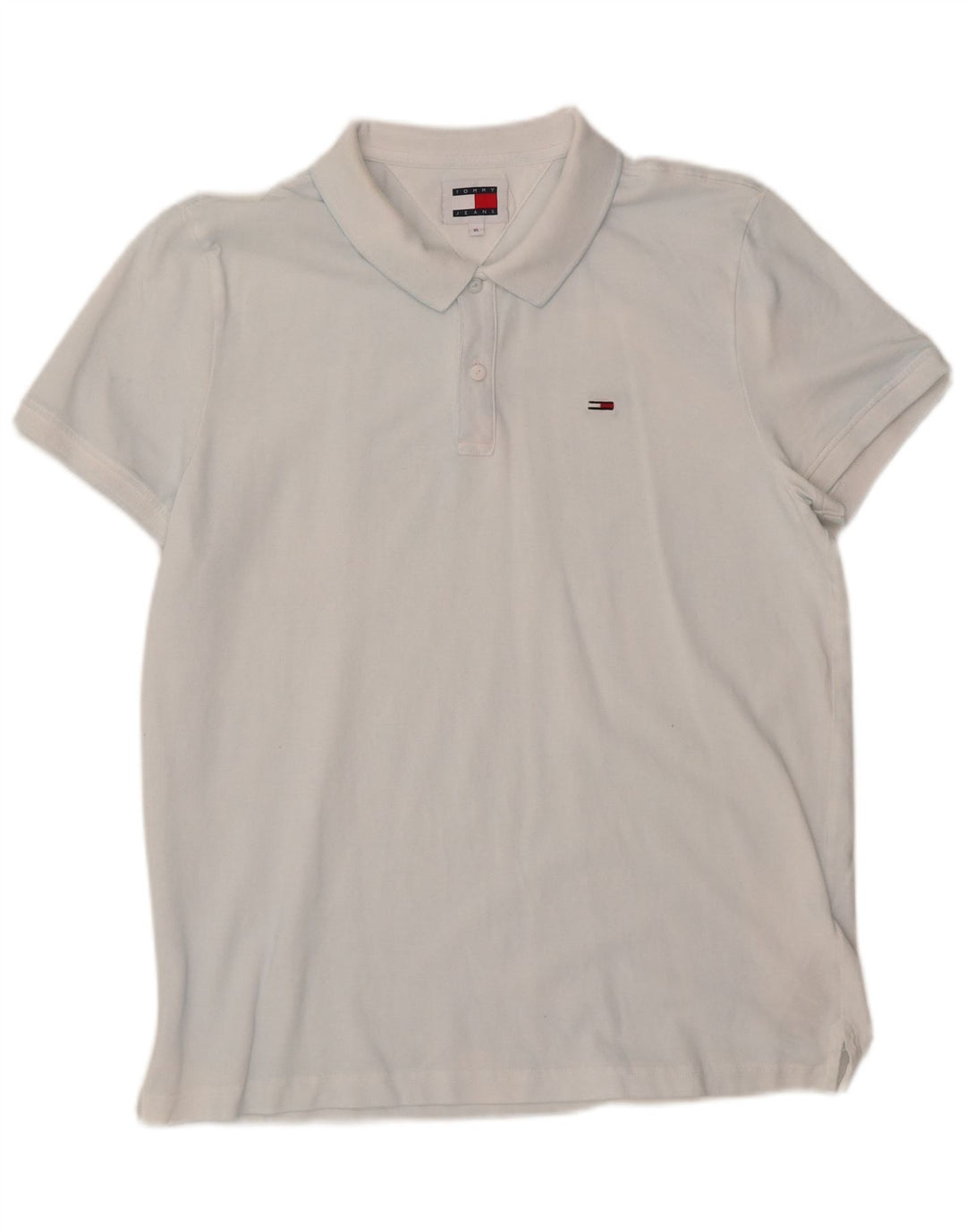 TOMMY HILFIGER Mens Polo Shirt XL Blue Cotton