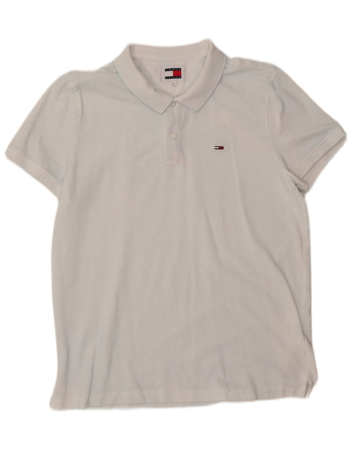 TOMMY HILFIGER Mens Polo Shirt XL Blue Cotton
