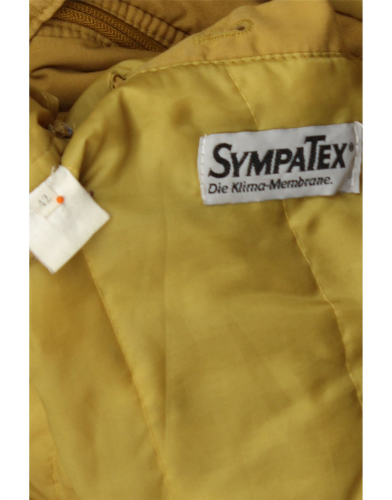 SYMPATEX Womens Oversized Windbreaker Coat EU 42 Large Yellow Polyester Vintage Sympatex and Second-Hand Sympatex from Messina Hembry 