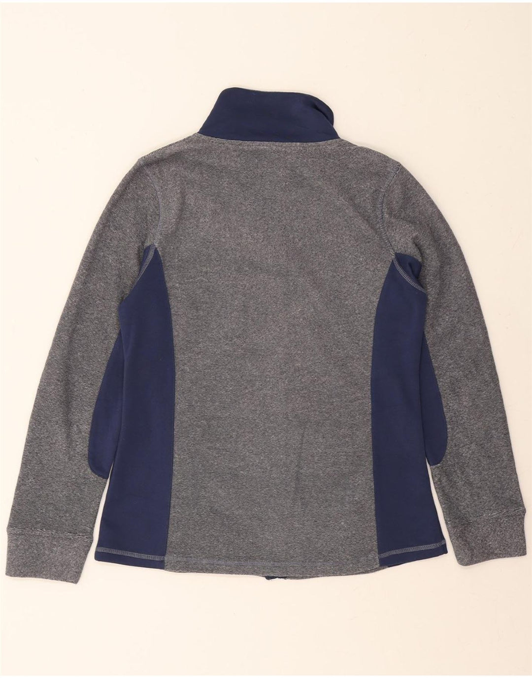 AVIREX Womens Tracksuit Top Jacket UK 14 Medium Grey Colourblock Polyester Vintage Avirex and Second-Hand Avirex from Messina Hembry 