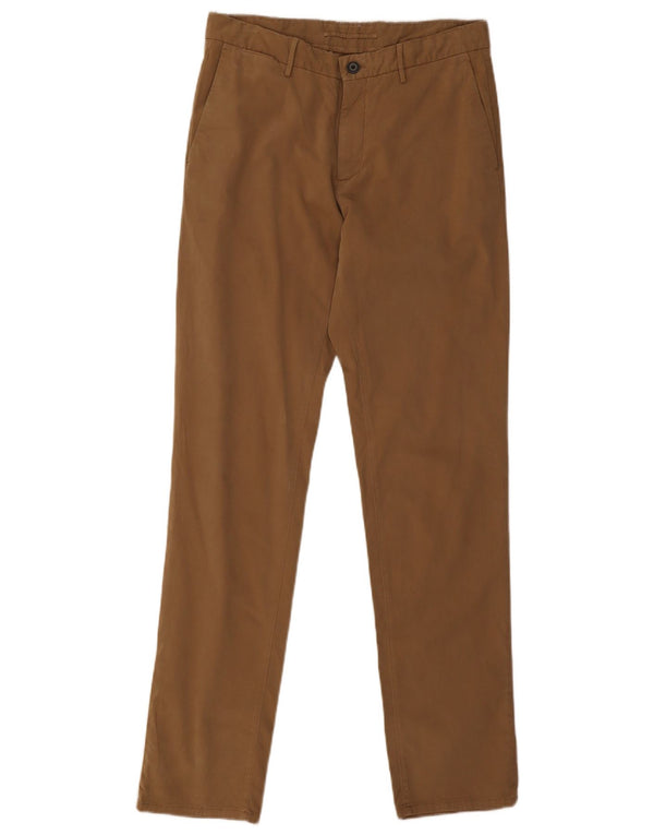 Massimo Dutti Mens Slim Fit Chino Trousers EU 40 Medium W31 L31 Beige