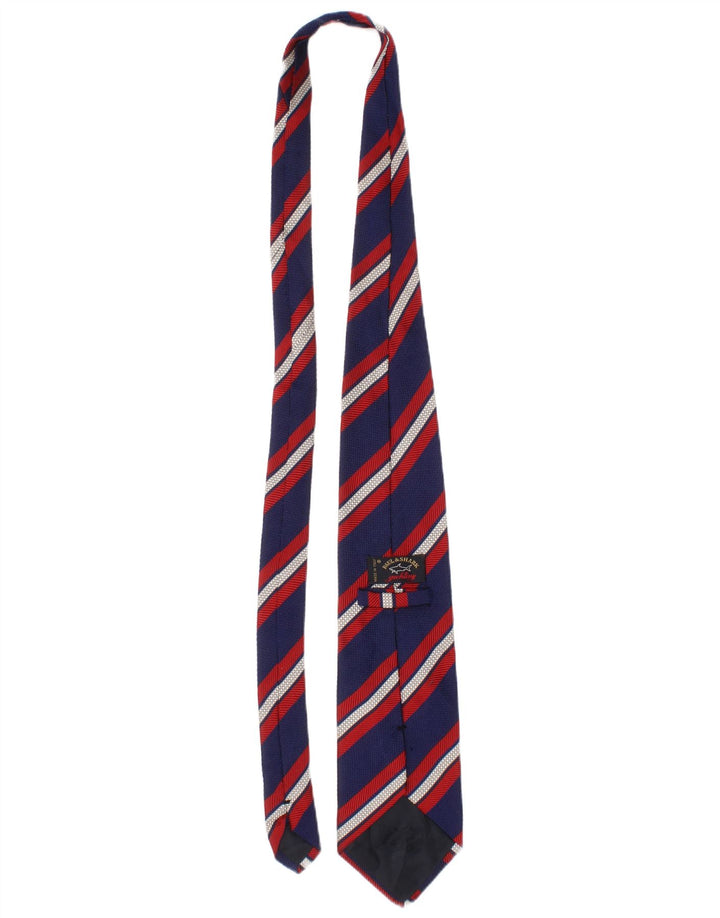 Paul & Shark Mens Tie One Size L57 Blue Striped Classic