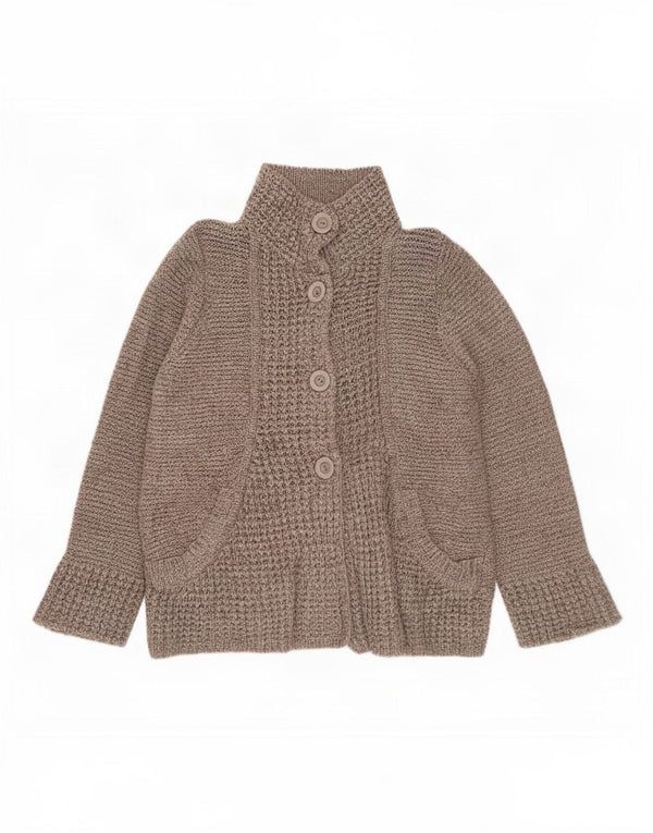 Marks & Spencer Womens Cardigan Sweater UK 22 3XL Beige Acrylic