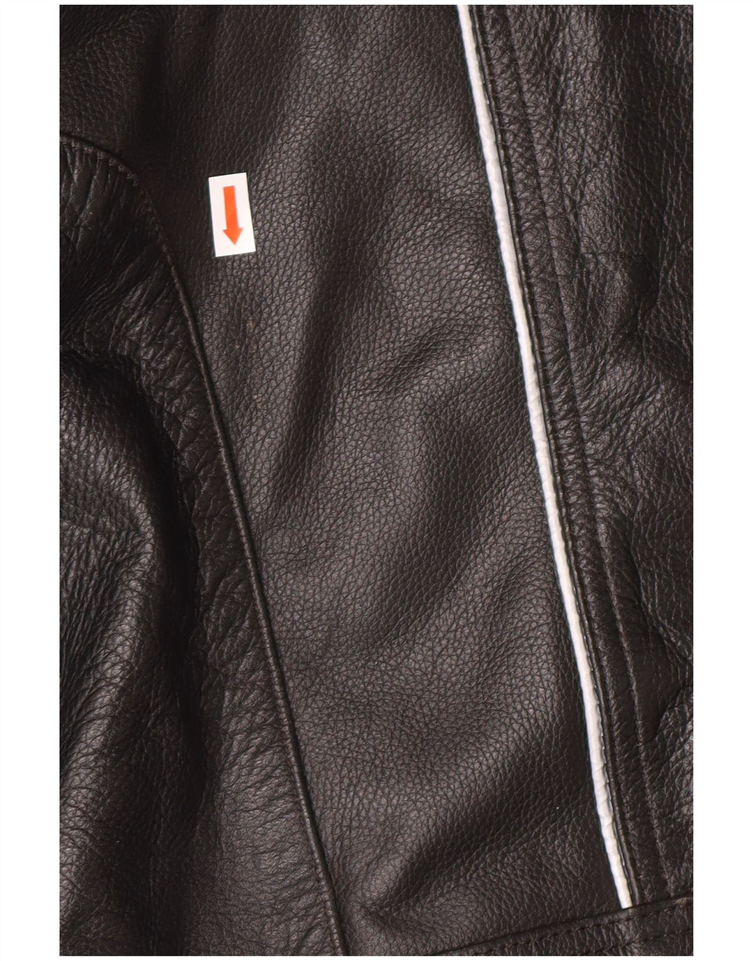 VINTAGE Mens Leather Racer Jacket UK 46 3XL Black Leather
