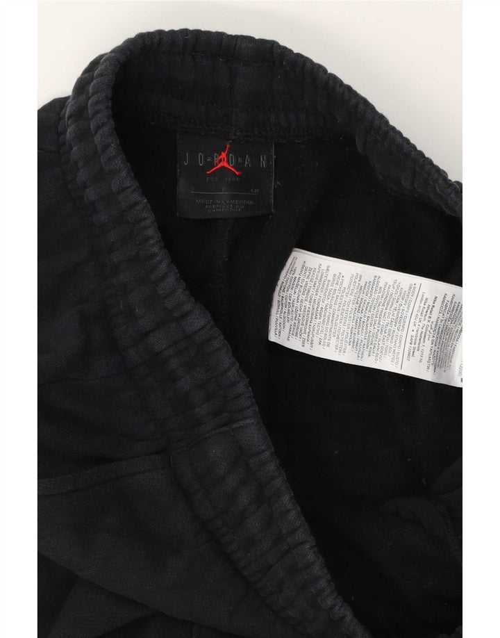 Jordan Mens Tracksuit Trousers Joggers Small Black Cotton