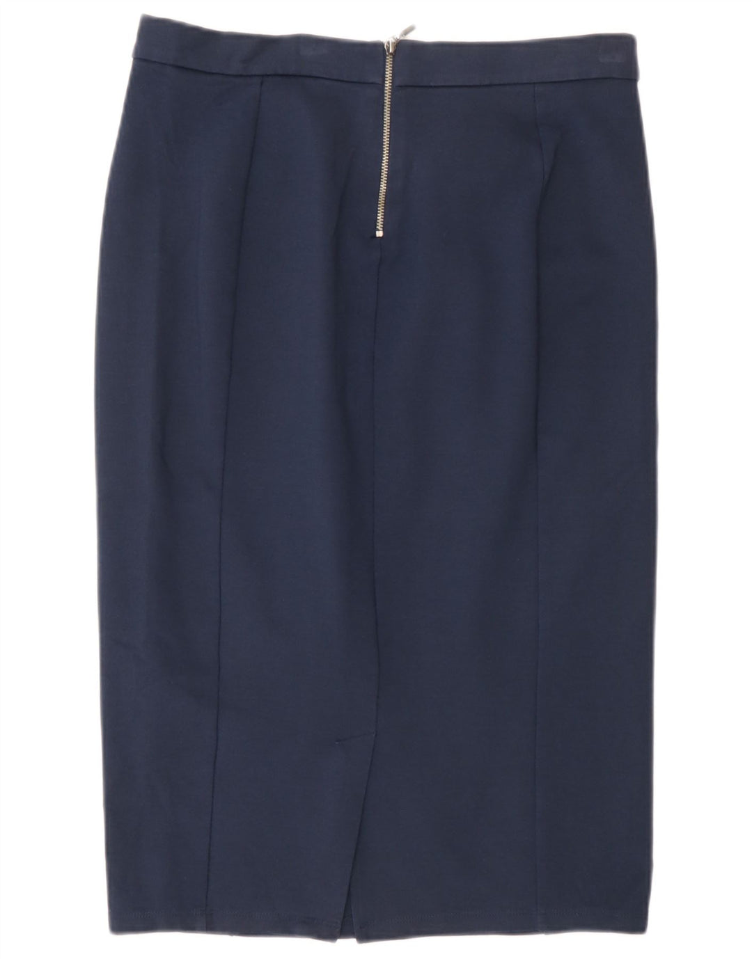 Marks & Spencer Womens Midi Skirt UK 12 Medium W30  Navy Blue Polyamide