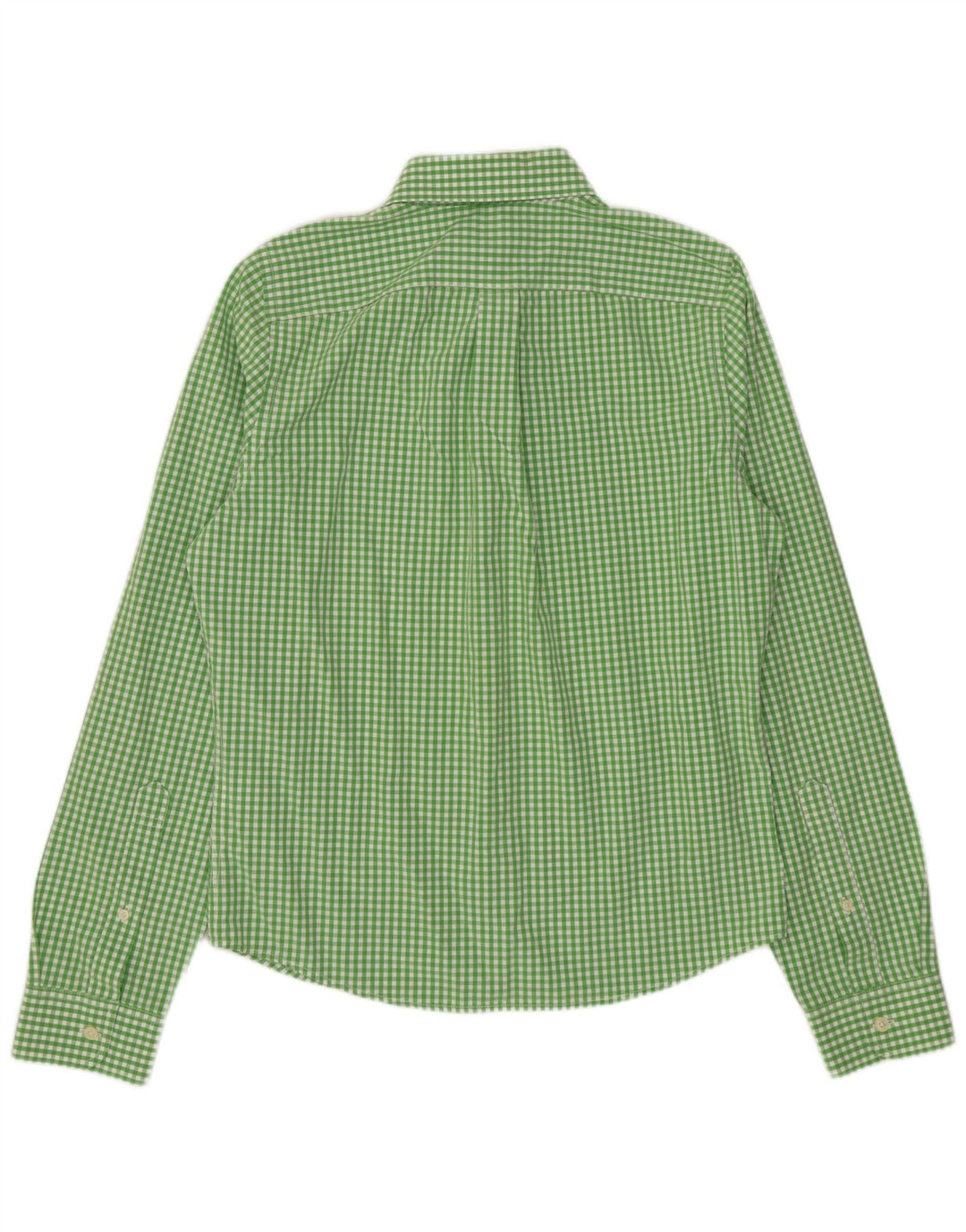 Abercrombie & Fitch Mens Muscle Shirt Medium Green Gingham Cotton