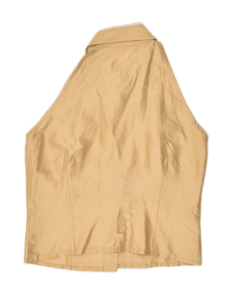 LIU JO Womens Sleeveless Shirt IT 44 Medium Brown | Vintage Liu Jo | Thrift | Second-Hand Liu Jo | Used Clothing | Messina Hembry 