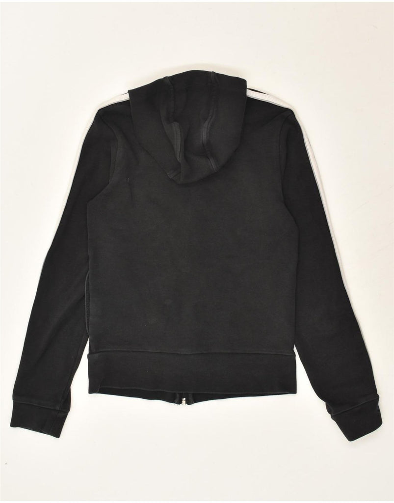 ADIDAS Womens Zip Hoodie Sweater UK 10 Small  Black Cotton | Vintage Adidas | Thrift | Second-Hand Adidas | Used Clothing | Messina Hembry 