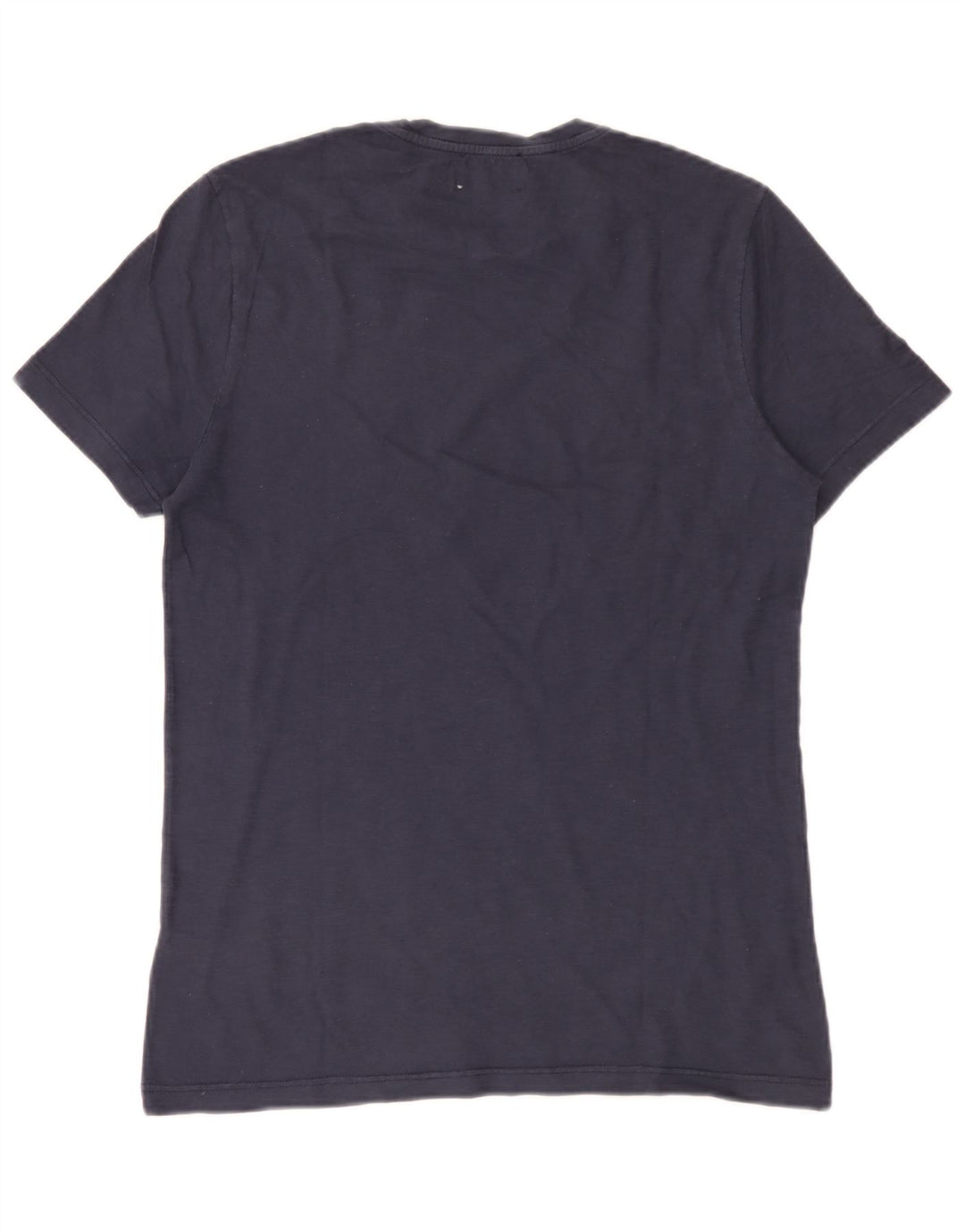 Dondup Mens Graphic T-Shirt Top Medium Navy Blue Cotton