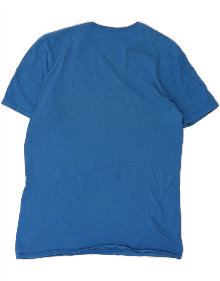 NIKE Mens Athletic Cut Graphic T-Shirt Top Small Blue Cotton Vintage Nike and Second-Hand Nike from Messina Hembry 