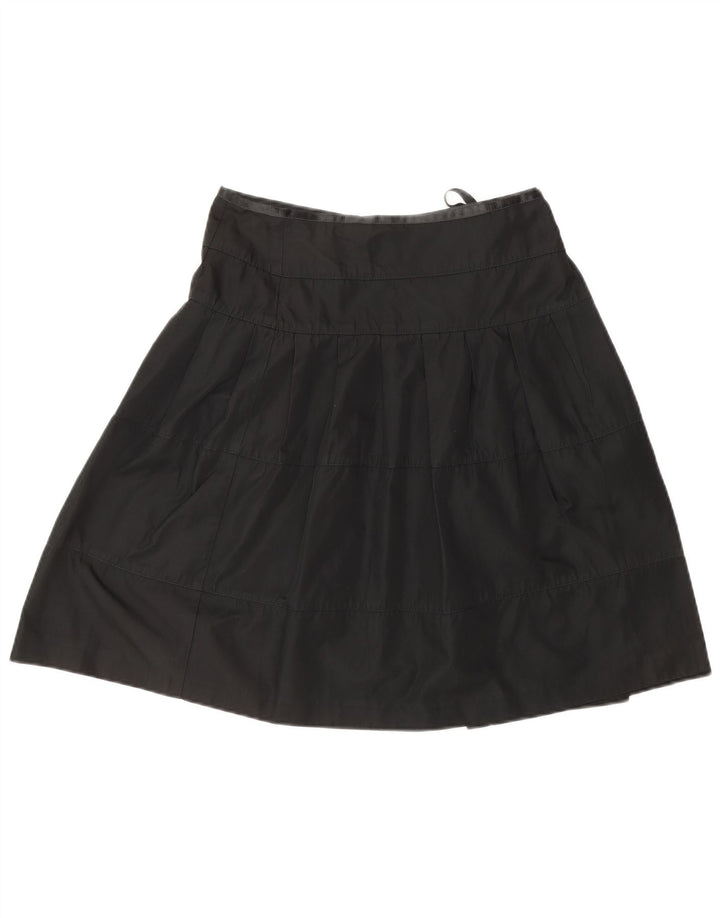 JOSEPH Womens Wrap Skirt EU 36 Small W26 Black Triacetate Classic