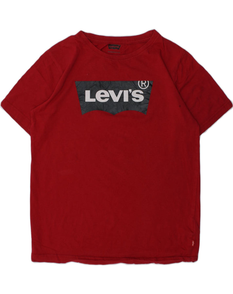 LEVI'S Boys Graphic T-Shirt Top 12-13 Years Red Cotton | Vintage Levi's | Thrift | Second-Hand Levi's | Used Clothing | Messina Hembry 