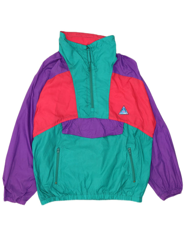 San Felice Mens Oversized Hooded Rain Jacket UK 38 Medium Multicoloured