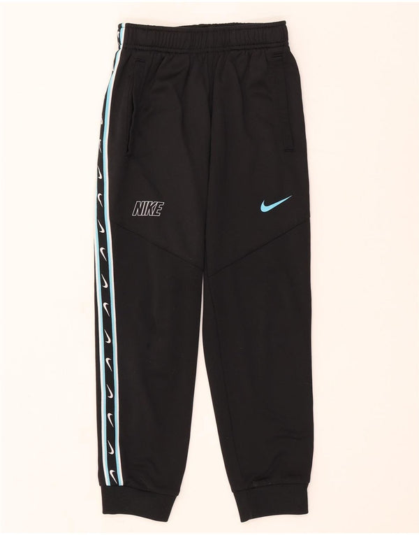 Nike Boys Dri Fit Tracksuit Trousers Joggers 8-9 Years Small Black