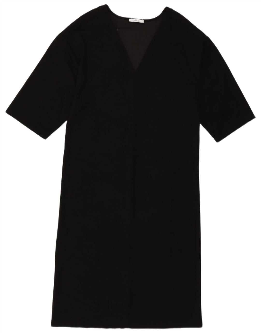 Zara Womens Regular Basic Dress UK 10 Small Black