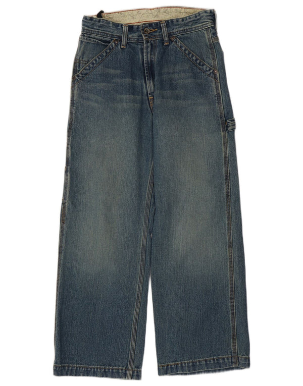 Levi's Girls Cargo Wide Leg Jeans 13-14 Years W28 L25 Blue Cotton