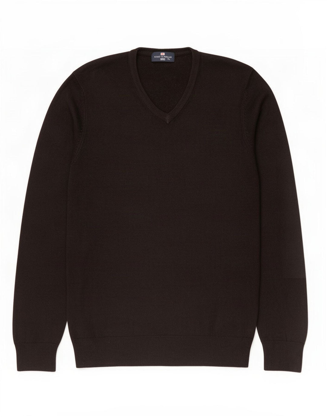 Marks & Spencer Mens Blue Harbour V-Neck Jumper Sweater Medium Black