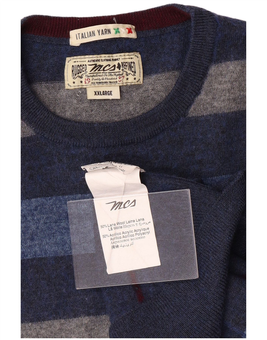 MARLBORO CLASSICS Boys Crew Neck Jumper Sweater 15-16 Years 2XL Blue