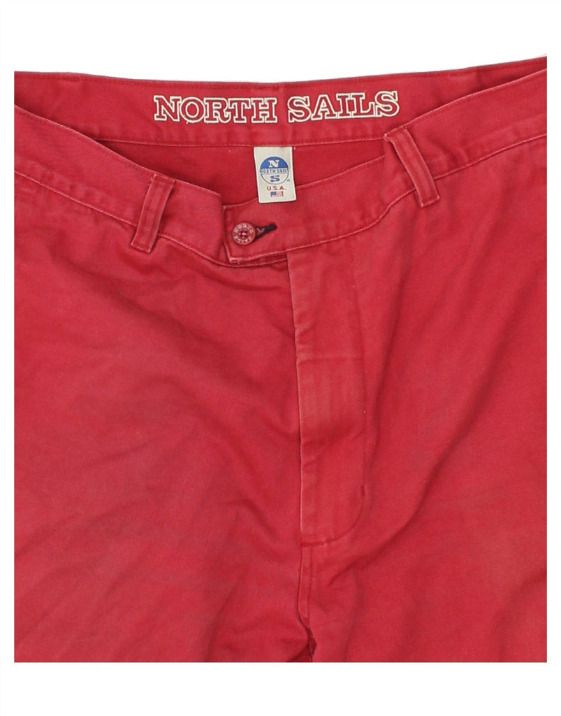 NORTH SAILS Mens Straight Jeans W34 L28 Red Cotton Vintage North Sails and Second-Hand North Sails from Messina Hembry 